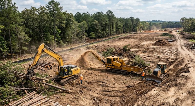 Commercial Lot Clearing in Gwinnett County, GA